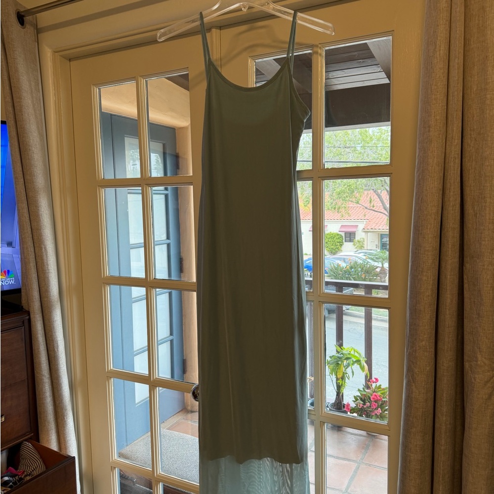 See You Monday Green/blue Maxi Dress size small